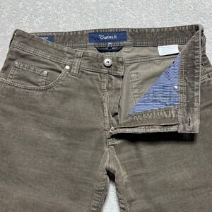 Atelier Gardeur Pants Mens 34x34 Brown Corduroy Nevio1 Regular‎ Fit Chino Cotton